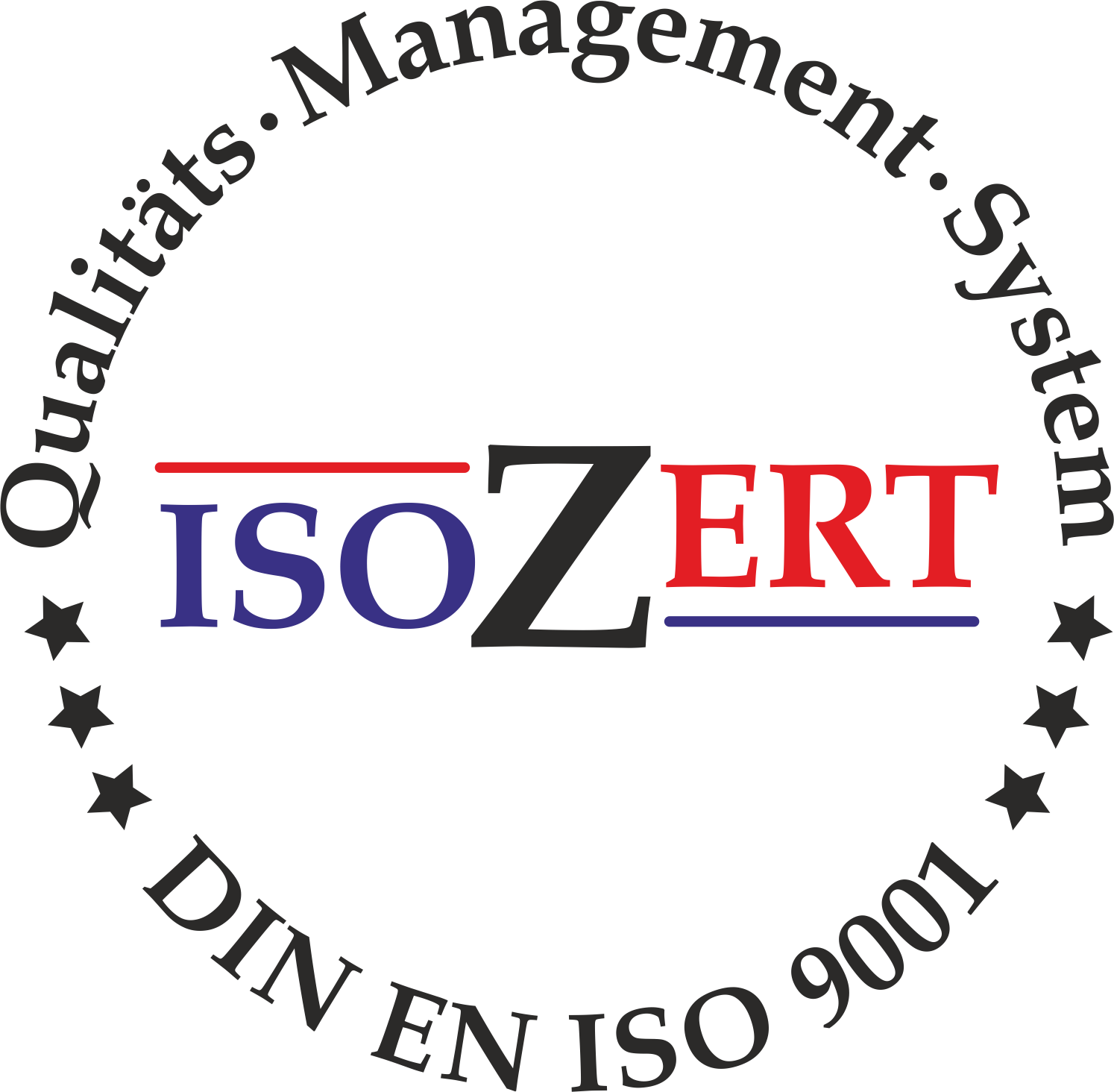 Wir sind nach ISO 9001:2015 zertifiziert.